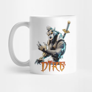 the burning wolf Mug